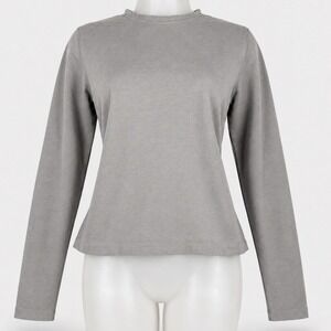 Vintage 1999 Patagonia Stretch Cotton Long Sleeve Top Women M Gray Gorpcore
